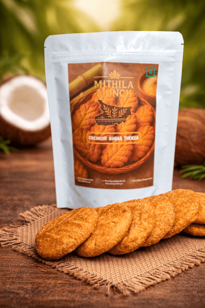 Coconut Sugar Thekua - Delicious Homemade Snack [250g] - MITHILA MUNCH
