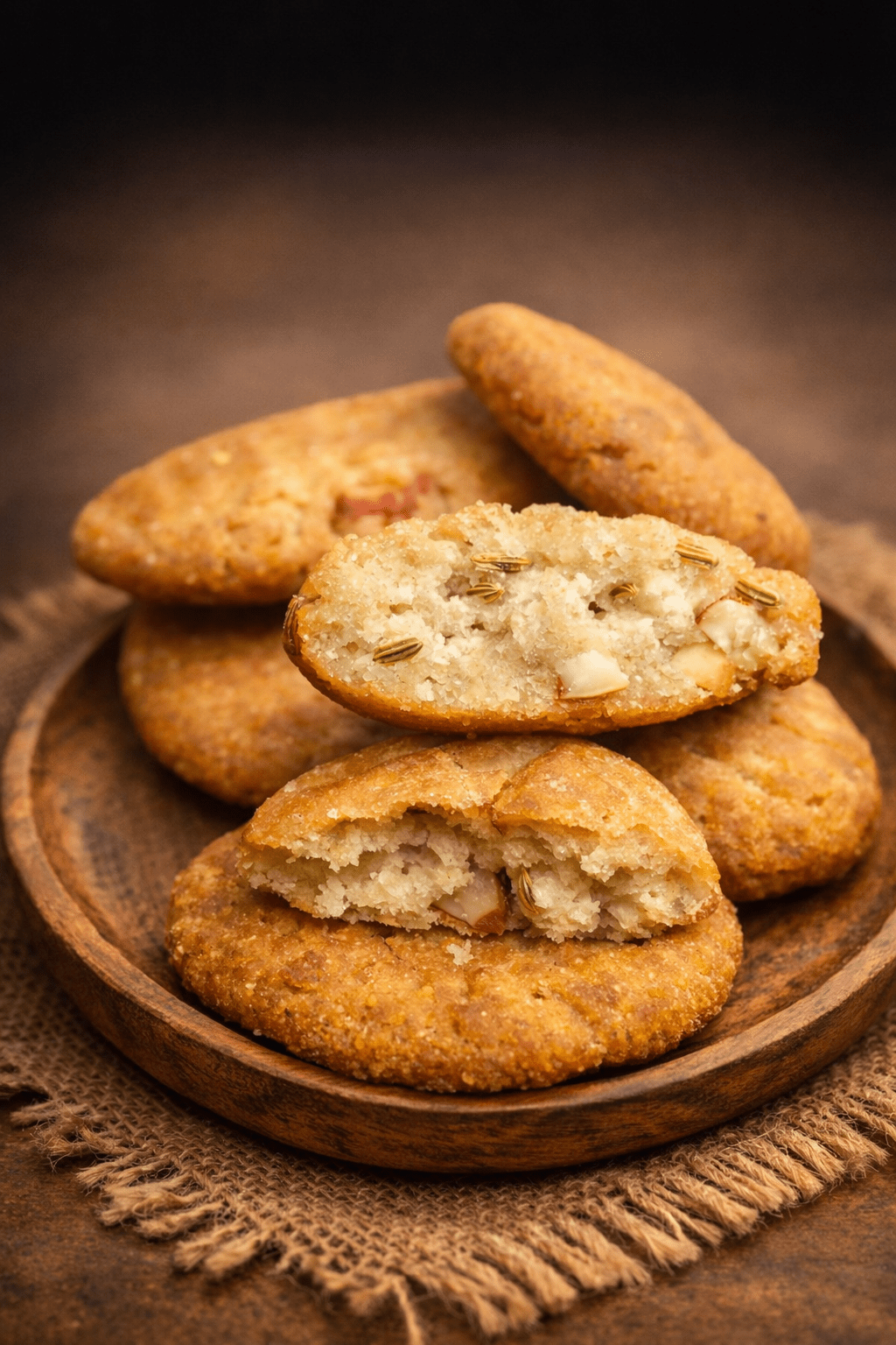 Coconut Sugar Thekua - Delicious Homemade Snack [250g] - MITHILA MUNCH