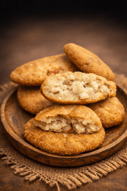 Coconut Sugar Thekua - Delicious Homemade Snack [250g] - MITHILA MUNCH