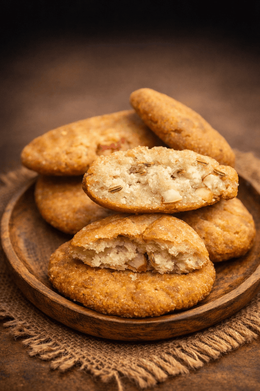 Coconut Sugar Thekua - Delicious Homemade Snack [250g] - MITHILA MUNCH